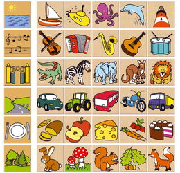 Detoa dřevěné puzzle co kam patří