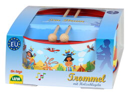 Bubínek indiáni kov průměr 20cm výška 9cm
