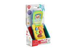 Teddies Mobil plast 14 cm na baterie se zvukem se světlem na kartě 11x20x5,5cm 18m+