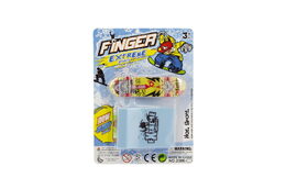 Skateboard prstový šroubovací s rampou plast 10cm asst mix barev na kartě