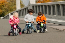 Teddies Funny Wheels Sport 2v1 růžové s gumovými koly v krabici