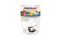Kousátka Profibaby kousátka zvířátka s přívěsky černobílá