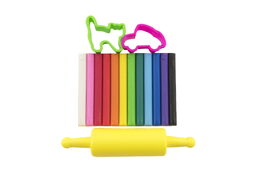 Modelína/Plastelína Nara 100g 12ks s vykrajovátky 2ks s válečkem na kartě 18,5x26cm