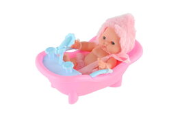 Miminko panenka ve vaničce plast 12cm 3 druhy 12ks v boxu