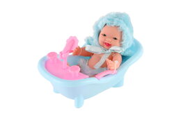 Miminko panenka ve vaničce plast 12cm 3 druhy 12ks v boxu
