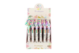 Tužka/pero jednorožec 6 barev 17cm plast 3 barvy 36ks v boxu