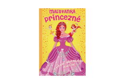 Omalovánky+aktivity/Maľovanky+aktivity Princezny/princezné 4ks +pastelky CZ+SK verze v sáčku 21x29cm