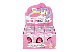Vejce líhnoucí a rostoucí jednorožec 6cm v krabičce 7,5x10,5x5 v 12 ks v boxu