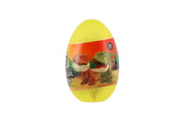Dinosaurus prstový ve vajíčku plast 10cm 4 barvy 12ks v boxu