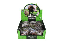 Zvířátko domácí farma plast 5-10cm mix druhů v sáčku 36ks v boxu