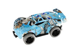 Auto kaskadérské plast 5x9cm na zpětné natažení 4 barvy 12ks v boxu