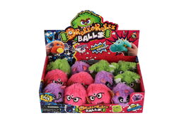 Příšerka plyšová antistresová mačkací 8cm 3 barvy 12ks v boxu