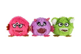 Příšerka plyšová antistresová mačkací 8cm 3 barvy 12ks v boxu