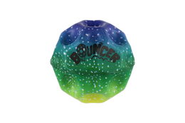 Míček extrémně skákací duhový pěna 6cm mix barev 12ks v boxu