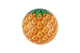 Míč ovoce 11cm nafouknutý 4 druhy v síťce