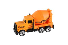 Auto stavební mini kov/plast 7cm volný chod mix druhů 12ks v boxu