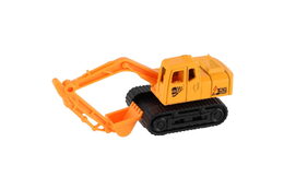 Auto stavební mini kov/plast 7cm volný chod mix druhů 12ks v boxu