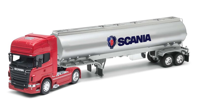 Welly SCANIA V8 R730 OIL TANKER 1:32 červená