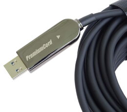 Kabel PremiumCord USB3.2 + 2.0 prodlužovací optický AOC  A/Male - A/Female 20m