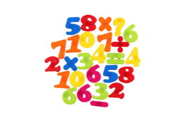 Teddies Magnetické číslice 4cm cca 27ks plast na kartě 14,5x22cm