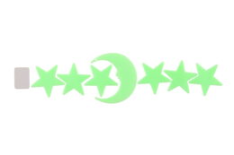 Teddies Hvězdy svítící ve tmě 5,5cm plast na kartě 12x20cm