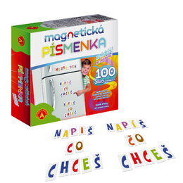 Alexander Hra Písmenka magnetická set 100ks na lednici