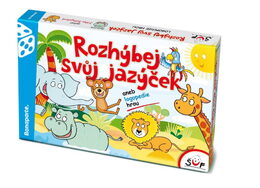 Rozhýbej svůj jazýček verze CZ aneb logopedie hrou společenská hra v krabici 35x