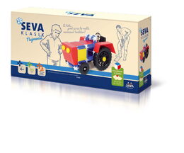 Stavebnice Seva Traktor plast 115ks v krabici 31,5x16,5x7,5cm