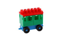 Stavebnice LORI 8 vlak + 5 vagónků plast v sáčku 20x26x5cm