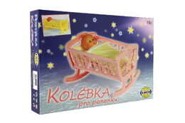 Směr Postýlka pro panenky bez soupravy plast 32x47x26cm v krabici