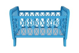 Směr Postýlka pro panenky bez soupravy plast 32x47x26cm v krabici