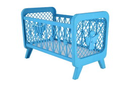 Směr Postýlka pro panenky bez soupravy plast 32x47x26cm v krabici