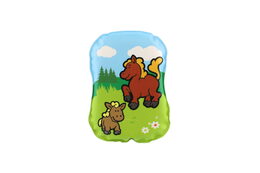 Teddies Polštářek Moje první zvířátka pískací 12x9x2cm asst 6 druhů v sáčku 12ks v boxu
