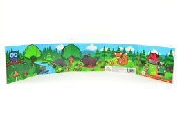 Knížka Leporelo Moje první zvířátka lesní 13,5x11x1,5cm od 24 měs MPZ