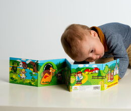 Knížka Leporelo Moje první pohádky 13,5x11x1,5cm od 24 měs