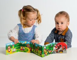 Knížka Leporelo Moje první pohádky 13,5x11x1,5cm od 24 měs