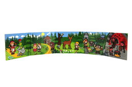 Knížka Leporelo Moje první pohádky 13,5x11x1,5cm od 24 měs