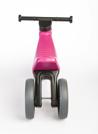 Teddies Funny Wheels Sport 2v1 růžové s gumovými koly