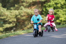 Teddies Funny Wheels Sport 2v1 modrá s gumovými koly