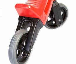Teddies Funny Wheels Sport 2v1 červené s gumovými koly