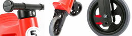 Teddies Funny Wheels Sport 2v1 červené s gumovými koly