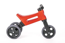 Teddies Funny Wheels Sport 2v1 červené s gumovými koly