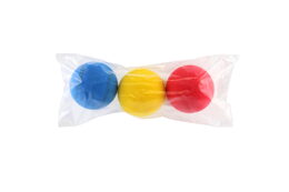 Soft míč na softtenis pěnový průměr 7cm 3ks v sáčku