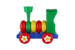 Směr Lokomotiva/Vlak skládací tahací plast 20cm 24m+