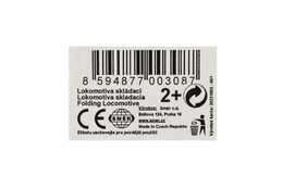 Směr Lokomotiva/Vlak skládací tahací plast 20cm 24m+
