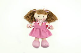 Teddies Panenka Verunka hadrová plyš 20cm česky mluvící na kartě