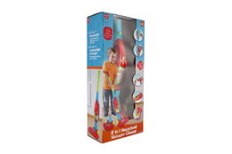 Teddies Vysavač 2v1 plast na baterie se světlem se zvukem v krabici 24x54x13cm 24m+