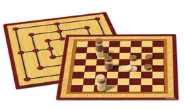 Dáma + mlýn společenská hra v krabici 33x23x4cm