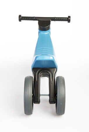 Teddies Funny Wheels Sport 2v1 modrá s gumovými koly v krabici