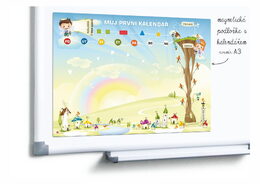 Teddies Kalendář magnetický Školka 114ks magnetek v kartonu 45x32x1cm